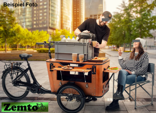 Elektro "Gastro" Lastenrad mit vielen Funktionen, 110 NM, 720 WH Akku, + großem Schirm